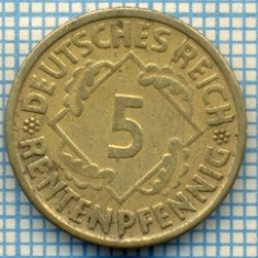 140 MONEDA VECHE - GERMANIA - 5 RENTENPFENNIG -DEUTCHES REICH - anul 1924 J -starea care se vede