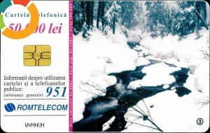 Cartela telefonica Romtelecom, Iarna 3, tiraj 700.000 exemplare