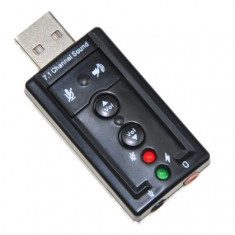 Placa sunet pe usb (7.1 audio sound card adapter usb to 3d virtual ch 2.0 foto