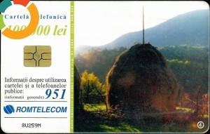 Cartela telefonica Romtelecom, Munti 4, tiraj 500.000 exemplare