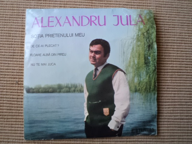 ALEXANDRU JULA Sotia prietenului meu disc single vinyl muzica usoara slagare VG+