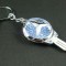Breloc cristale albastre , model Mercedes Benz blue ,albastru cristal