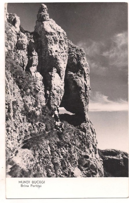 carte postala(ilustrata) -Muntii Bucegii-Brina Portitei