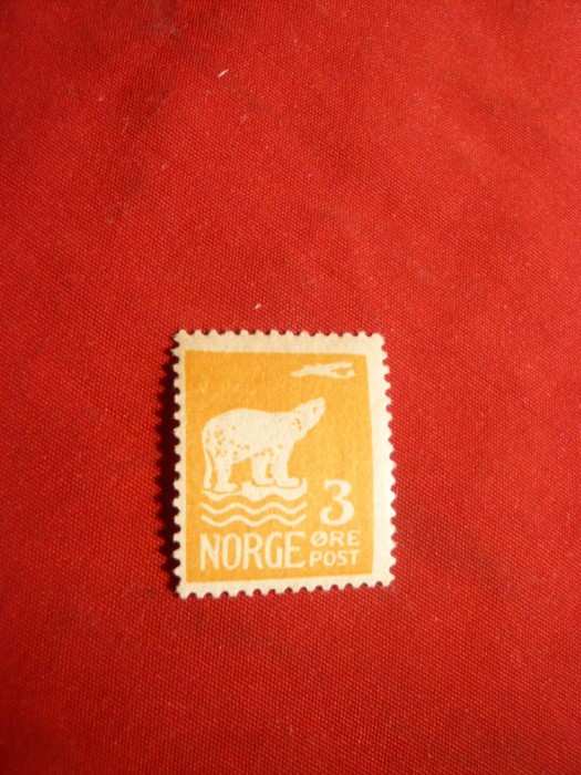 Timbru -Urs Polar ,avion -Ammundsen 1925 Norvegia ,1v.sarn.