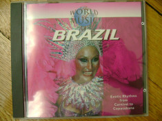 Album CD The World of Music Brazil compilatie Exotic Rhythms from Carnival to Copacabana Rio de Janeiro muzica braziliana fiesta carnaval 16 melodii foto