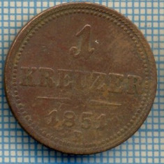 178 MONEDA VECHE - AUSTRIA - 1 KREUZER - anul 1851 B -starea care se vede