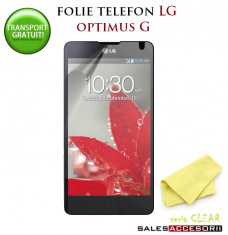 FOLIE LG OPTIMUS G E973 E975 PROTECTIE ECRAN (SET 2 BUC) - TRANSPORT GRATUIT POSTA RO! foto