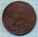 174 MONEDA VECHE - ITALIA - 5 CENTENTESIMI - anul 1861 M -starea care se vede