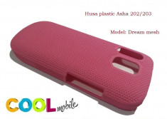 Husa plastic Nokia Asha 202/203 dream mesh roz foto