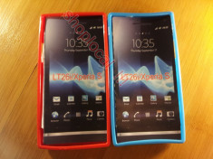 LIVRARE GRATUITA IN TARA!! HUSA GEL SILICON Sony Ericsson Xperia S LT26i / Xperia Arc HD - 2 CULORI DISPONIBILE!! + FOLIE PROTECTIE ECRAN BONUS foto