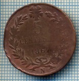 173 MONEDA VECHE - ITALIA - 5 CENTENTESIMI - anul 1867 N -starea care se vede