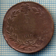 173 MONEDA VECHE - ITALIA - 5 CENTENTESIMI - anul 1867 N -starea care se vede