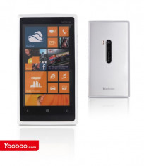Husa TPU 2 in 1 + Folie Fata Nokia Lumia 920 by Yoobao Originala White foto