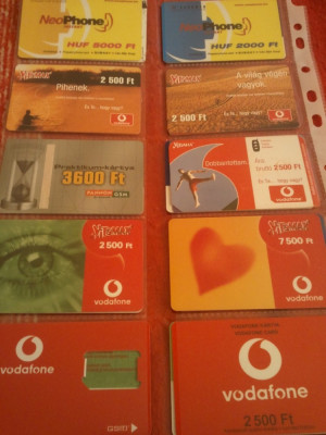Lot 20 cartele telefonice Ungaria + folie de plastic + taxele postale = 30 roni foto