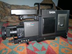 Camera video profesionala SABA CVC73 cu video recorder CVR6073 colectie -probabil in jurul anilor -80 foto