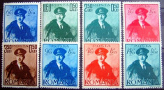 1940 Regele Carol II cu pelerina serie 8v ** mnh nestampilate fara sarniera foto