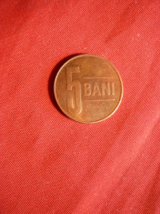 Moneda 5 Bani 2005 metal cuprat , cal.apr.NC ,luciu batere foto