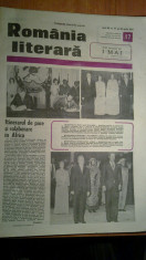 ziarul romania literara 26 aprilie 1979- ceausescu in mozambic ,burundi si sudan foto