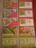 Lot 20 cartele telefonice Austria + folie de plastic + taxele postale = 30 roni