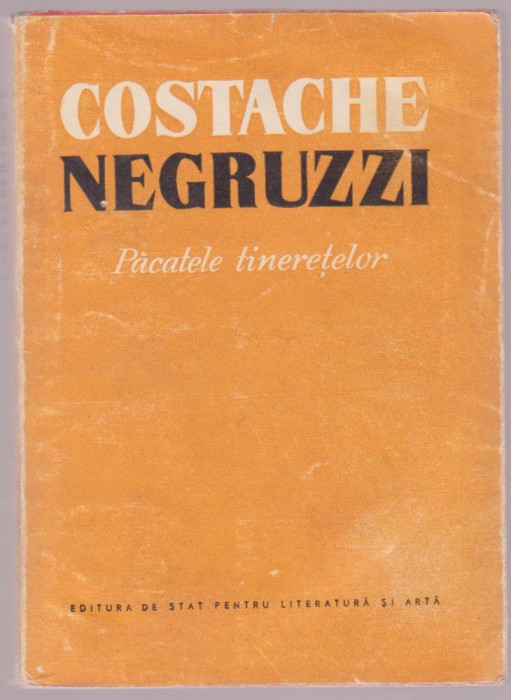 Costache Negruzzi - Pacatele tineretelor