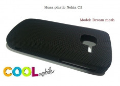 Husa plastic Nokia C3 dream mesh negru foto