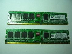 Kit memorie dual channel 1GB: ram ddr2-667 512 mb Kingmax x2 testate foto