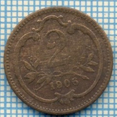 203 MONEDA VECHE - AUSTRIA - 2 HELLER - anul 1906 -starea care se vede