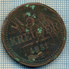 191 MONEDA VECHE - AUSTRIA - 3 KREUZER - anul 1851 B -starea care se vede