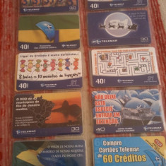 Lot 20 cartele telefonice Brazilia Telemar + folie de plastic + taxele postale = 30 roni