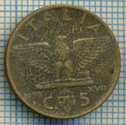 247 MONEDA VECHE - ITALIA - 5 CENTESIMI - anul 1939 -starea care se vede