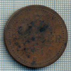 192 MONEDA VECHE - AUSTRIA - 3 KREUZER - anul 1851 B -starea care se vede