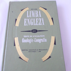 LIMBA ENGLEZA TEXTE DE SPECIALITATE GEOLOGIE GEOGRAFIE - EDITH ILOVICI