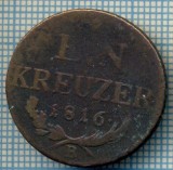 193 MONEDA VECHE - AUSTRIA - 1(EIN) KREUZER - anul 1816 B -starea care se vede