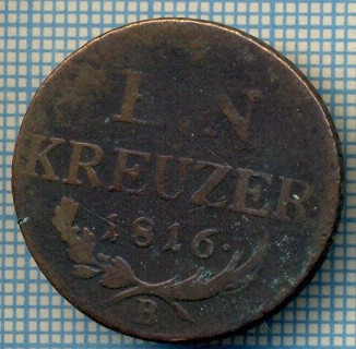 193 MONEDA VECHE - AUSTRIA - 1(EIN) KREUZER - anul 1816 B -starea care se vede foto