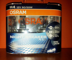 Bec H4 OSRAM Night Breaker Plus ExtraLifetime set 2 buc. foto