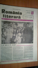 ziarul romania literara 7 ianuarie 1982 (ziua de nastere a elenei ceausescu ) foto