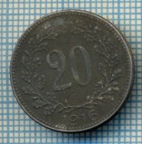 257 MONEDA VECHE - AUSTRIA - 20 HELLER - anul 1916 -starea care se vede