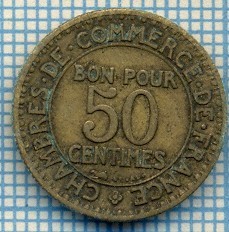 184 MONEDA VECHE - FRANTA -50 CENTIMES - anul 1922 -starea care se vede foto