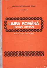 LIMBA ROMANA - LECTURI LITERARE MANUAL PT CLASA A VII A de IMARIN TOMA ED. DIDACTICA foto