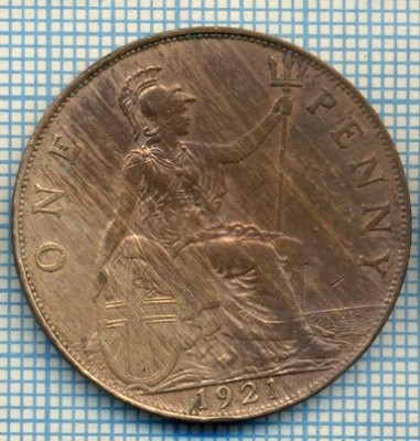 197 MONEDA VECHE - MAREA BRITANIE - ONE PENNY - anul 1921 -starea care se vede foto