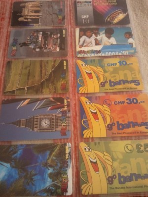 Lot 20 cartele telefonice Elvetia + folie de plastic + taxele postale = 30 roni foto