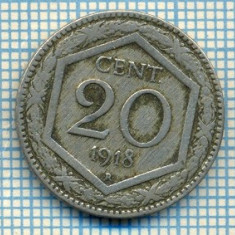 270 MONEDA VECHE - ITALIA - 20 CENTESIMI - anul 1918 -starea care se vede