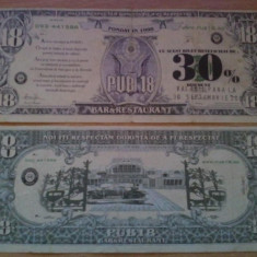 Hallbank 18 dollars, UNC, 5 roni