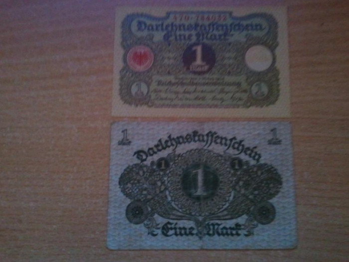 Germania 1 reichmark 1920, circulate, 4 bucati, 10 roni bucata