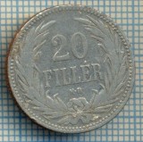 304 MONEDA VECHE - UNGARIA - 20 FILLER - anul 1893 -starea care se vede