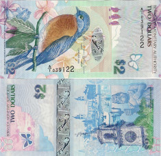 Bancnota 2 dolari BERMUDA 2009-2013 UNC necirculata foto