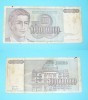 Iugoslavia 100.000.000 dinari 1993, UNC, seria AD, 10 roni foto