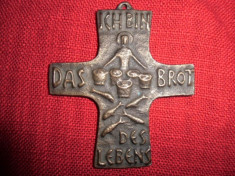 Crucifix din bronz masiv nr 2 foto