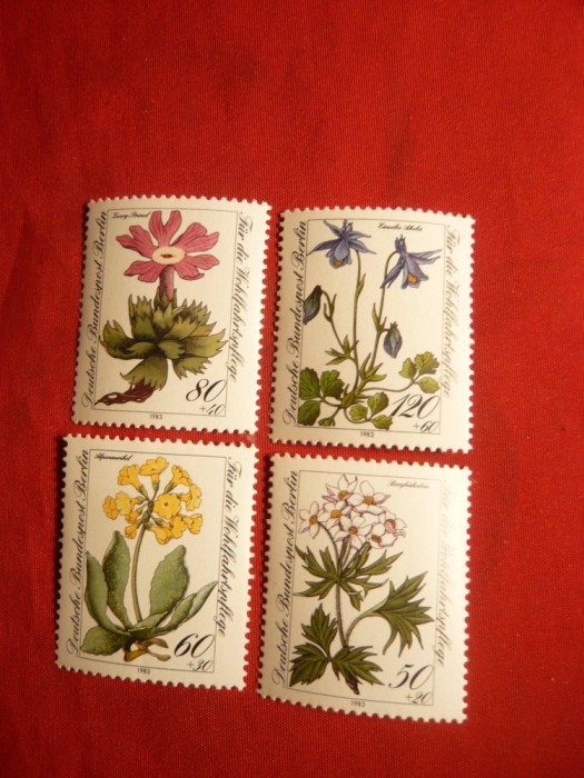 Serie- Flora 1983 Berlin , 4 val.