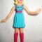 Figurina papusa din plastic, inaltime 9 cm